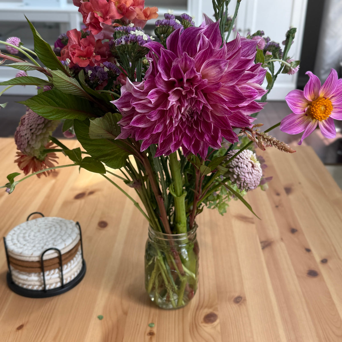 Pre-Made - Fuchsia Flame Garden Bouquet