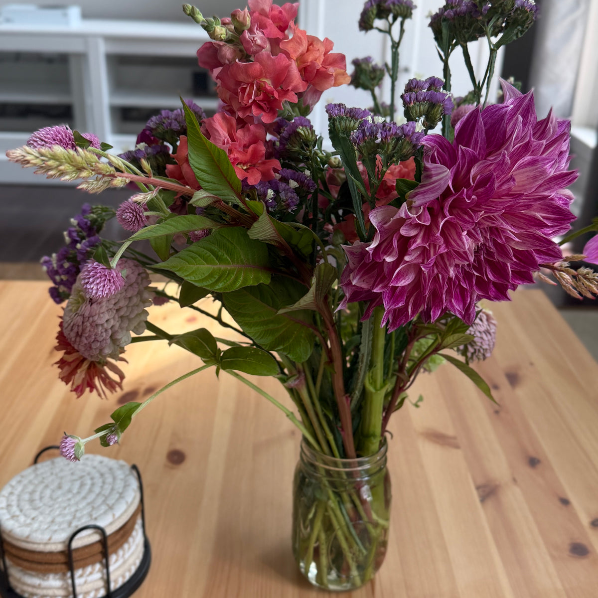Pre-Made - Fuchsia Flame Garden Bouquet